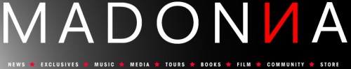 Madonna Official website new logo