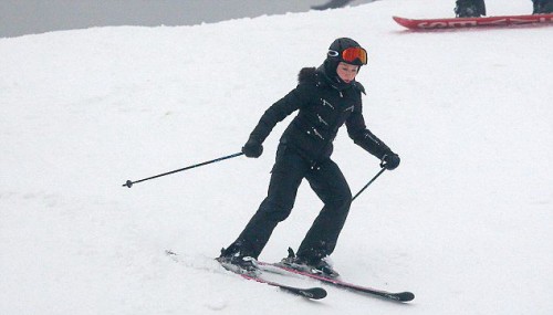 Madonna spotted skiing in Gstaad, Switzerland - 2 January 2015 (2)