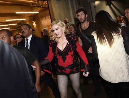 Madonna attends the 2015 Grammy Awards - Backstage 01