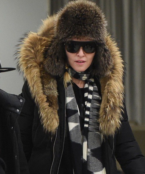 Madonna at JFK Airport, New York - 21 February 2015 - Pictures 01
