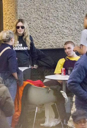 Madonna out and about in London 18 April - Barcbican London 02