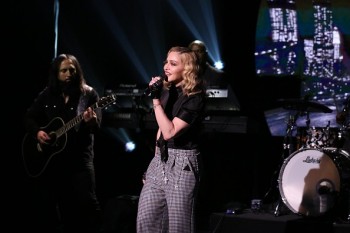 Madonna performs Borderline on Tonight Show Starring Jimmy Fallon (2)