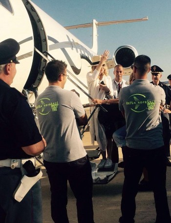 Madonna spotted at Brindisi airport, Italy - July 2016 (1)