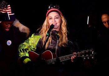 Madonna performs 5 acoustic songs at Washington Square Park  New York (41)