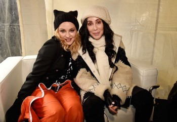 Madonna sings Express Yourself and Human Nature at Women's March on Washington Cher (1)