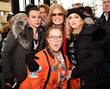 Madonna sings Express Yourself and Human Nature at Women's March on Washington Cher (2)