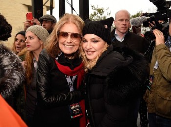 Madonna sings Express Yourself and Human Nature at Women's March on Washington Cher (5)