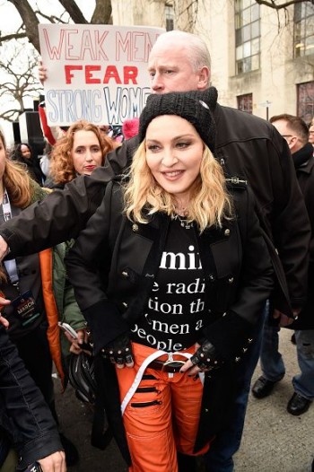 Madonna sings Express Yourself and Human Nature at Women's March on Washington Cher (21)