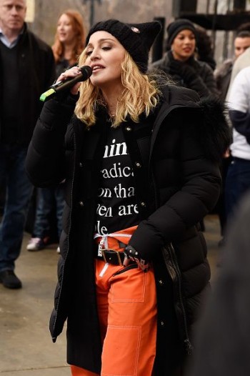 Madonna sings Express Yourself and Human Nature at Women's March on Washington Cher (31)