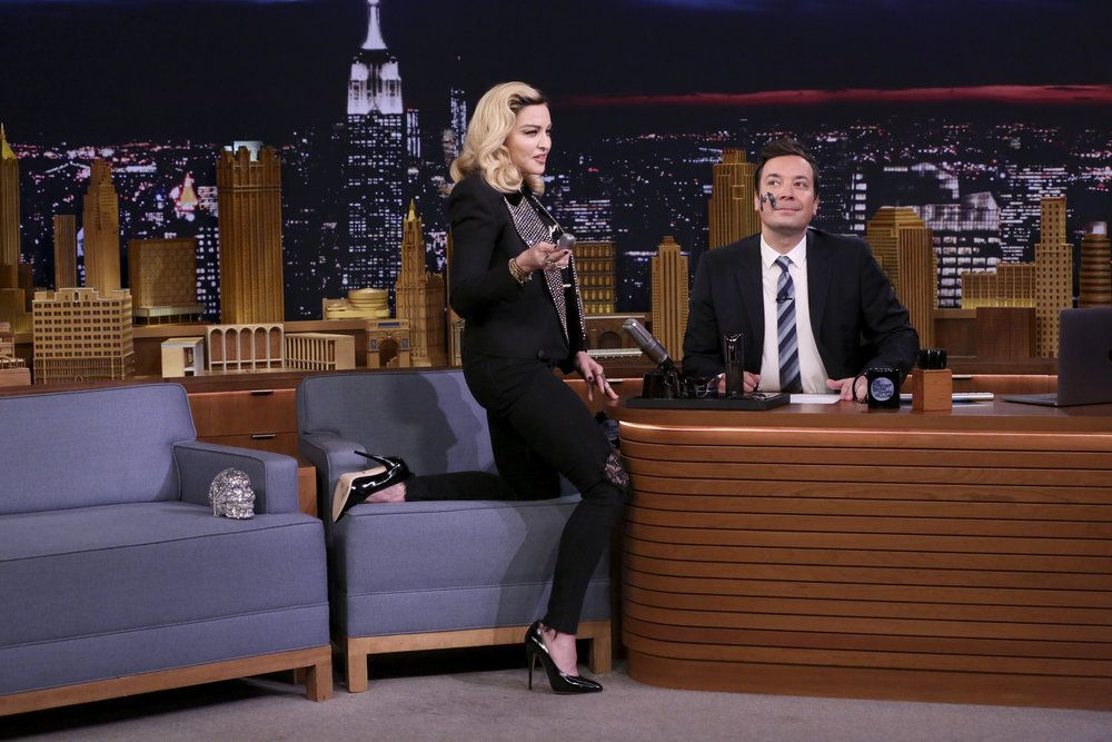 Madonna on The Tonight Show Starring Jimmy Fallon [Pictures & Videos