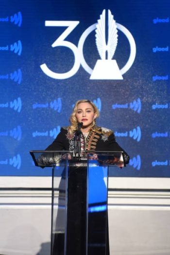 Madonna receives Advocate for Change Award at the 2019 GLAAD Media Awards - 4 May 2019 (5)