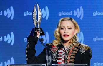 Madonna receives Advocate for Change Award at the 2019 GLAAD Media Awards - 4 May 2019 (9)