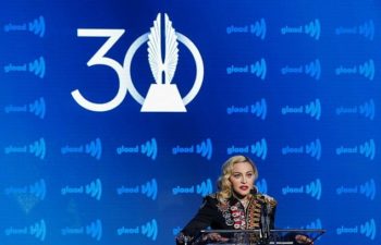 Madonna receives Advocate for Change Award at the 2019 GLAAD Media Awards - 4 May 2019 (12)