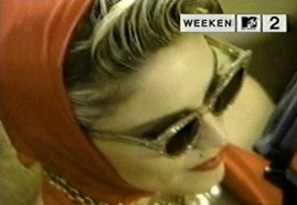 VIDEO - On the set of 'Material Girl' [MTV] 02