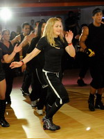 Madonna during the exclusive dance class at the Hard Candy Fitness center, Mexico 09