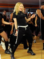 Madonna during the exclusive dance class at the Hard Candy Fitness center, Mexico 14