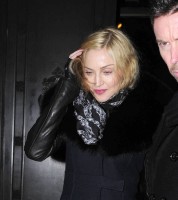 Madonna and Brahim Zaibat leaving the Wolseley Restaurant, London 10