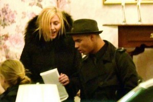 Madonna at her grandmother's vigil service, Michigan (2)