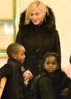 Madonna at her grandmother's vigil service, Michigan (4)