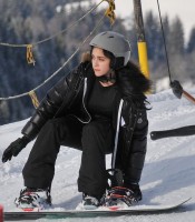 Madonna and family skiing Gstaad - 27 December 2011 and 3 January 2012 (15)