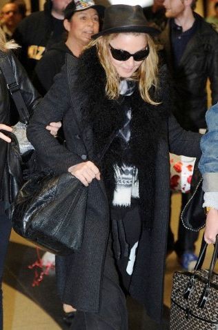 Madonna at JFK airport, New York [21 February 2012 – Pictures ...