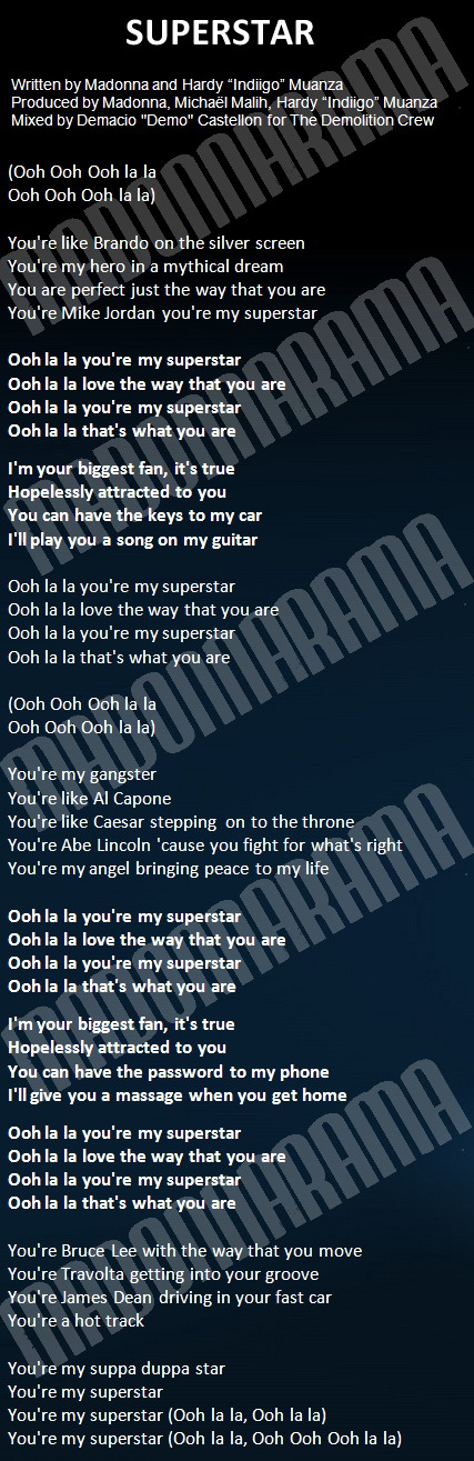 superstar lyrics