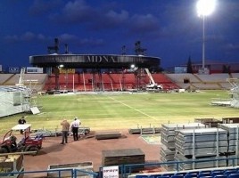 Madonna MDNA Tour Spoilers - Stage under construction in Tel Aviv, Ramat Gan Stadium (4)