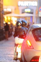 Madonna riding a Vespa in Rome - 13 June 2012 (12)