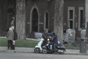 Madonna riding a Vespa in Rome - 13 June 2012 (33)