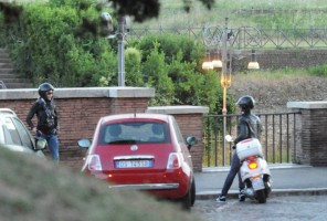 Madonna riding a Vespa in Rome - 13 June 2012 (46)