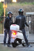 Madonna riding a Vespa in Rome - 13 June 2012 (49)