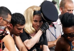 On the set of Turn up the Radio - Florence - Madonna (1)