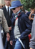 Madonna leaving the Crillon Hotel on her way to Vienna