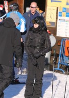 Madonna skiing in Gstaad, Switzerland (8)