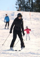 Madonna skiing in Gstaad, Switzerland (9)