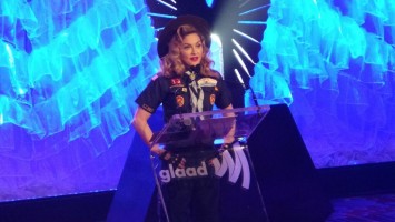 Madonna dressed up as boy scout at the GLAAD Media Awards (1)