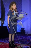 Madonna dressed up as boy scout at the GLAAD Media Awards - Anderson Cooper - Backstage (22)