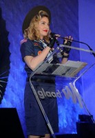 Madonna dressed up as boy scout at the GLAAD Media Awards - Anderson Cooper - Backstage (23)