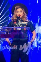 Madonna dressed up as boy scout at the GLAAD Media Awards - Anderson Cooper - Backstage - HQ (19)