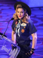 Madonna dressed up as boy scout at the GLAAD Media Awards - Anderson Cooper - Backstage - HQ (84)