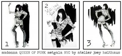 Madonna Queen of PUNK, Metgala NYC by Joey Holthaus