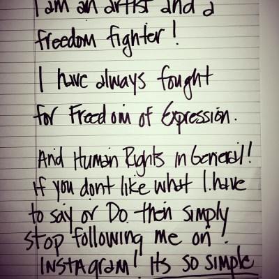 Madonna - If you dont like what I have to say or do, then simply stop following me on Instagram