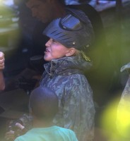 Madonna enjoys paintball game - Rocco birthday - 11 August 2013 (3)