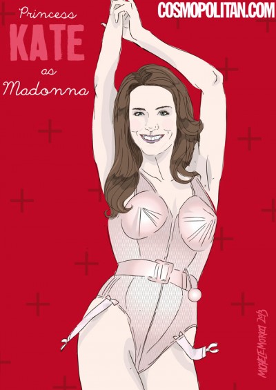 Kate Middleton as Madonna by Michele Moricci