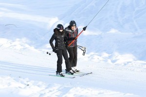 Madonna spotted skiing in Gstaad, Switzerland - December 2013 (2)