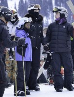 Madonna spotted skiing in Gstaad, Switzerland - January 2014 (13)