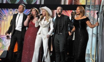 Madonna performs at the 56th annual Grammy Awards with Macklemore (31)