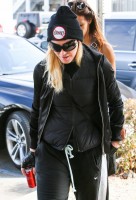Madonna spotted in Los Angeles wearing No Excuses beanie - 25 January 2014 (2)