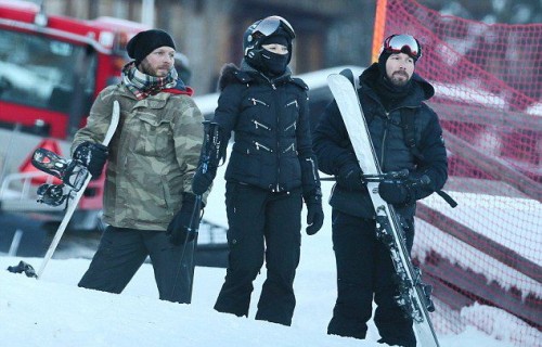 Madonna spotted skiing in Gstaad, Switzerland - 2 January 2015 (2)