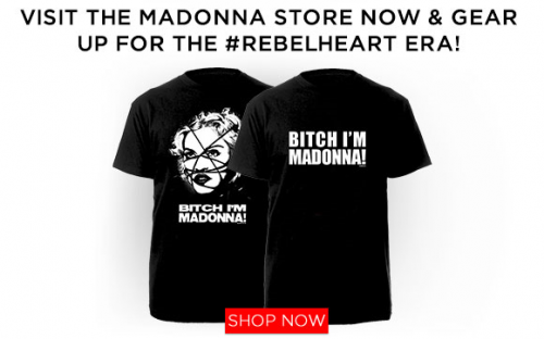 New Madonna Rebel Heart tshirt
